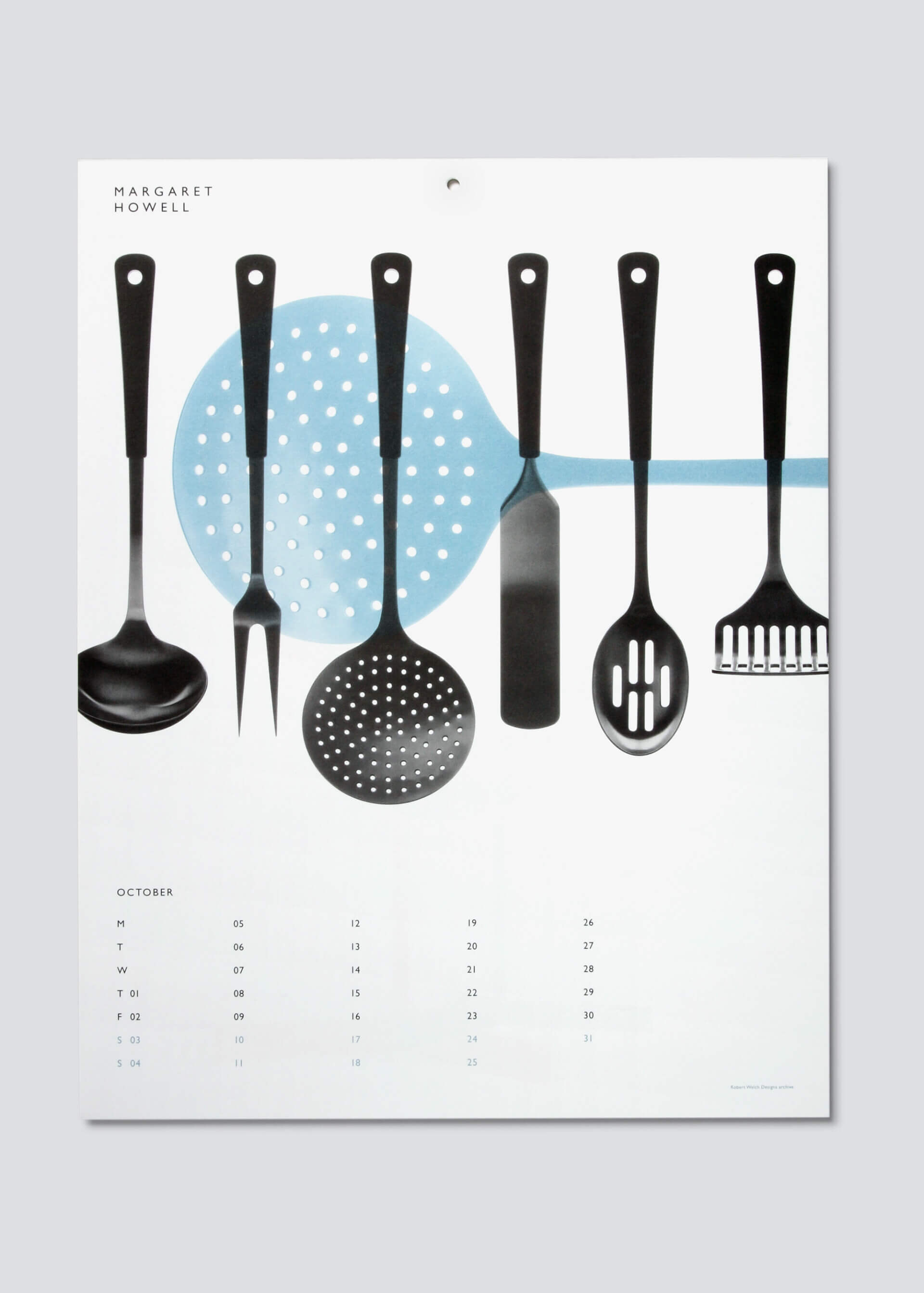 Margaret Howell 2009 Calendar Design Modern British Design Robert Welsh Cooking Utencils