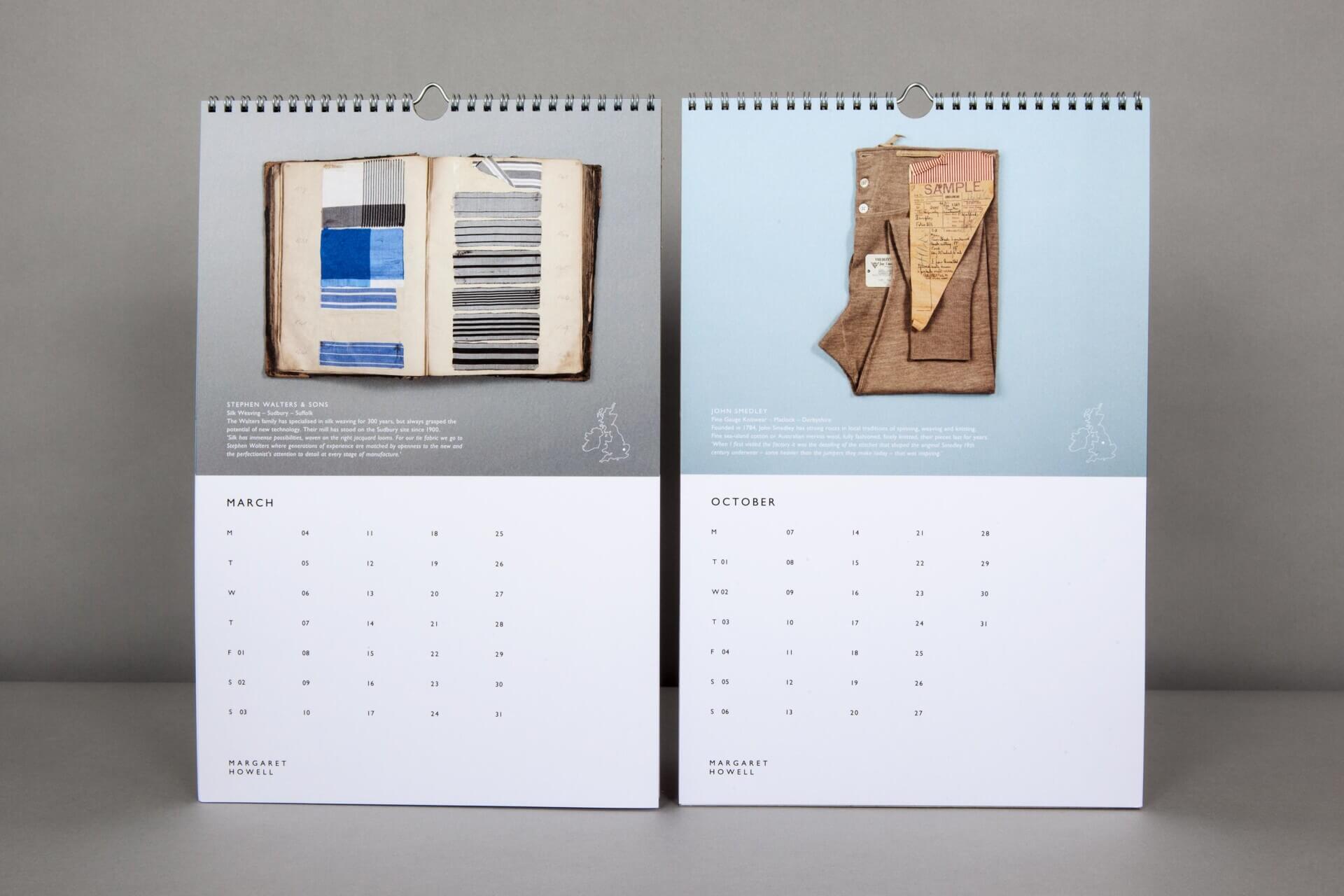 Margaret Howell 2013 Calendar Design British Made
