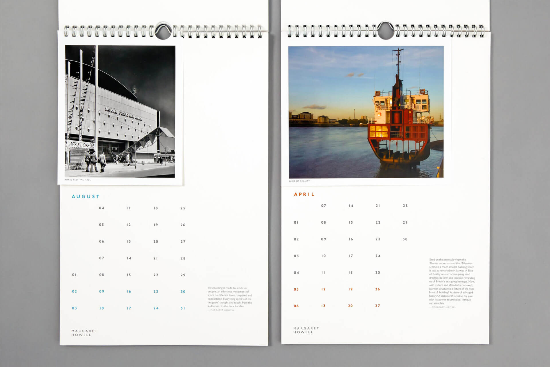 Margaret Howell 2014 Calendar Design Favourite Buildings