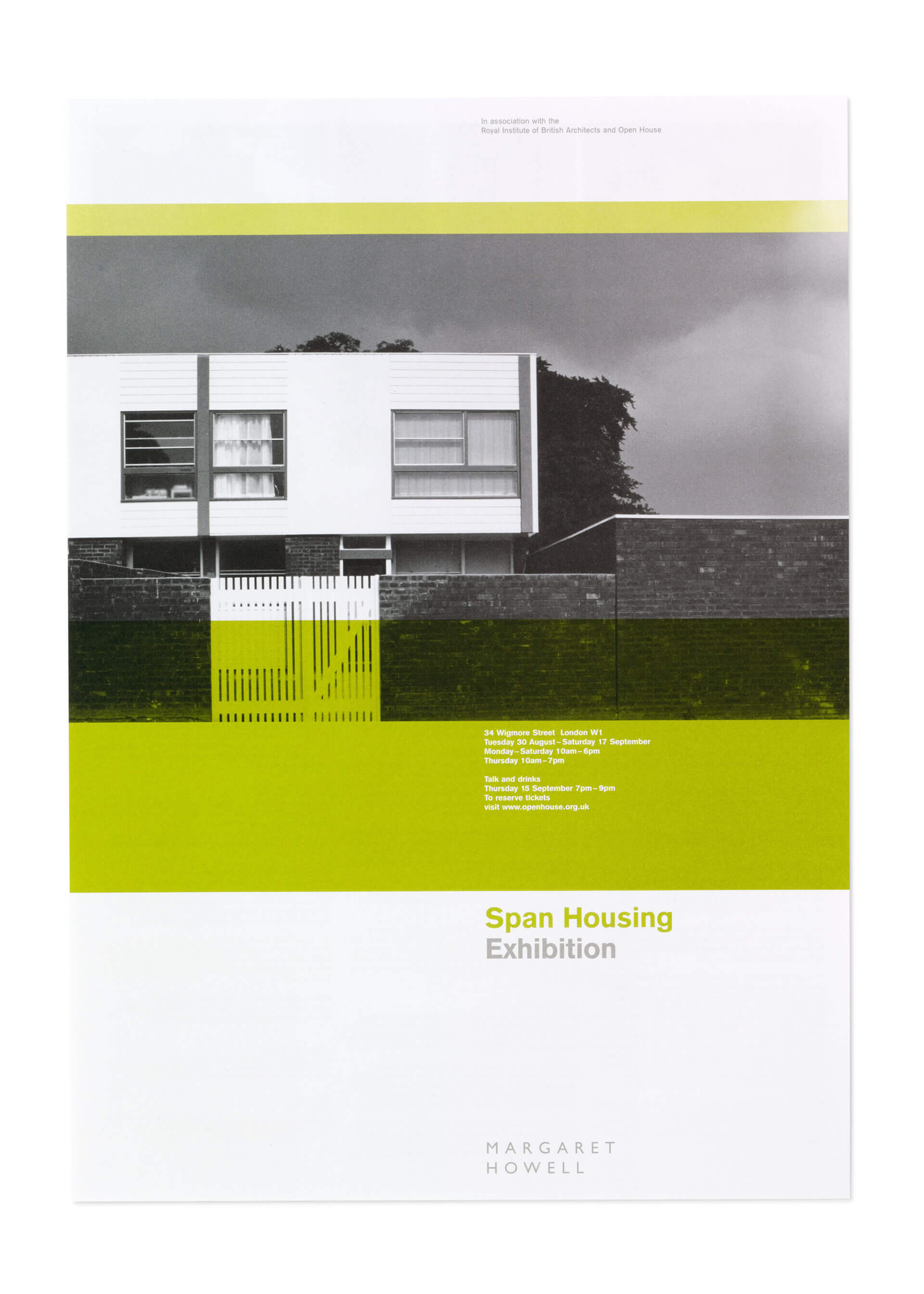 Margaret Howell Exhibition Poster Design Span Housing