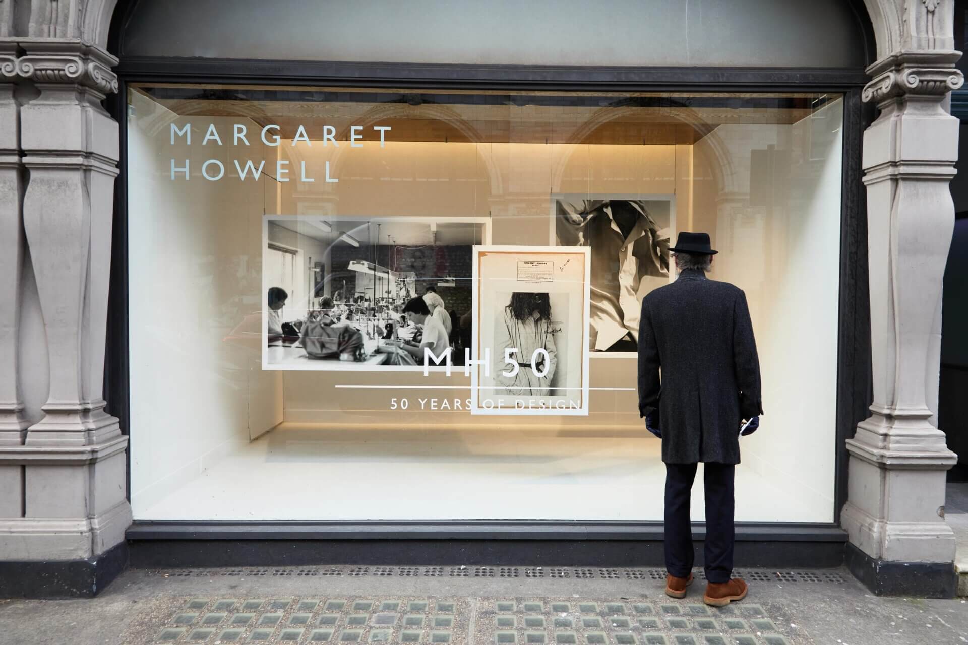 Margaret Howell MH50 Exhibition Design Window